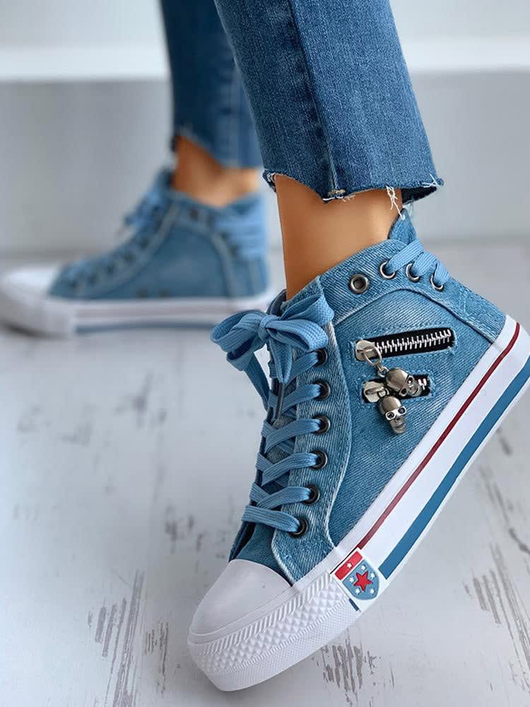 Roux Denim High Top Sneakers_4