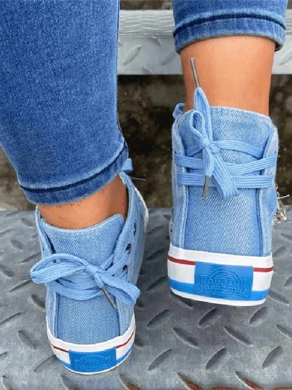 Roux Denim High Top Sneakers