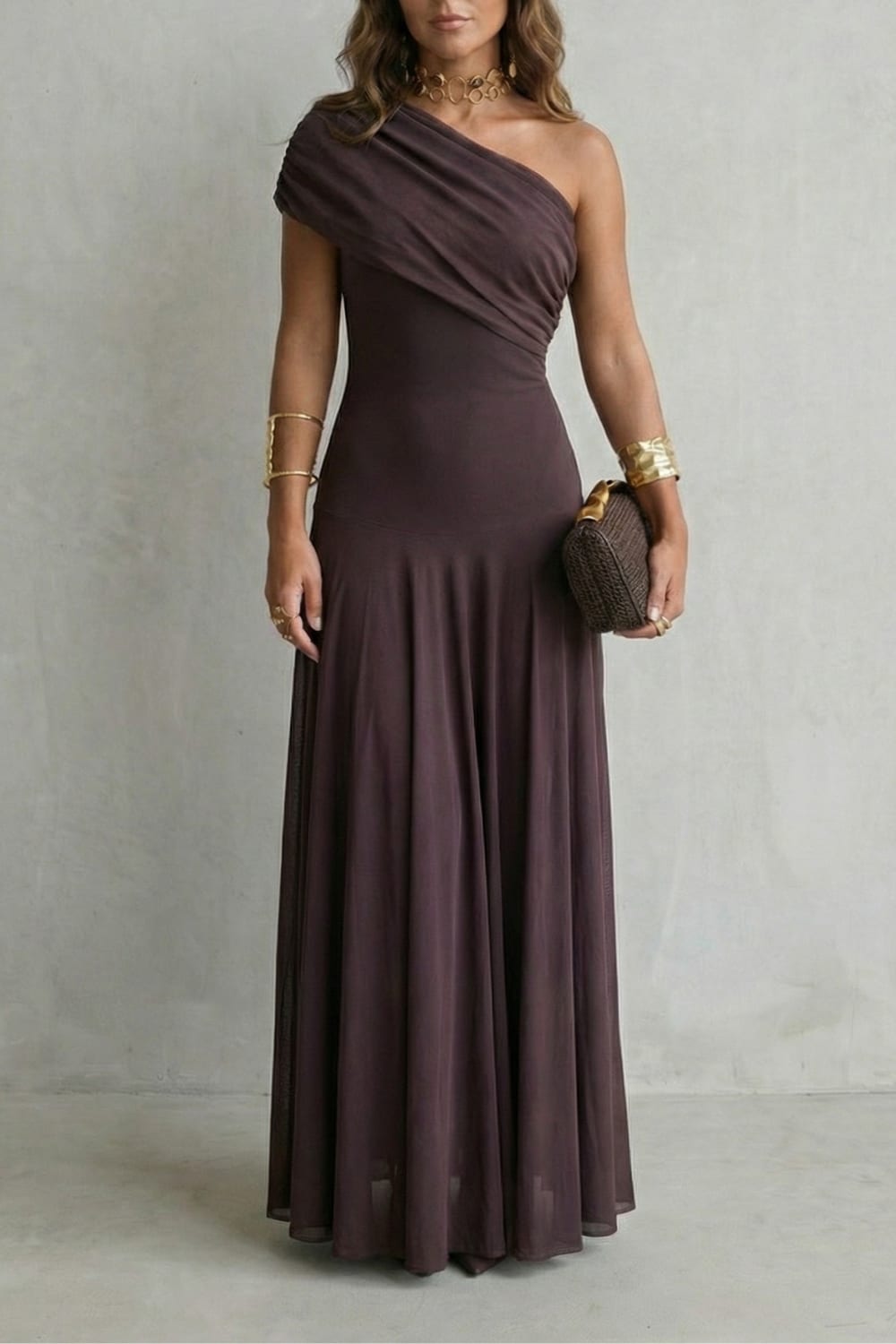 Jenna One Shoulder Draped Maxi Dress_2