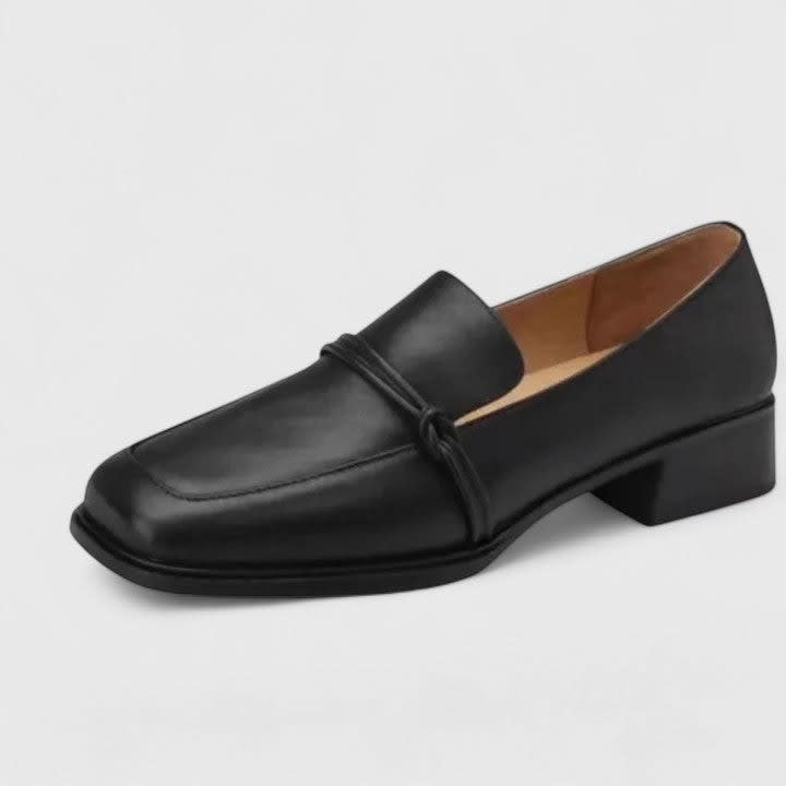 Thea Square Toe Slip-On Orthopedic Loafers_1