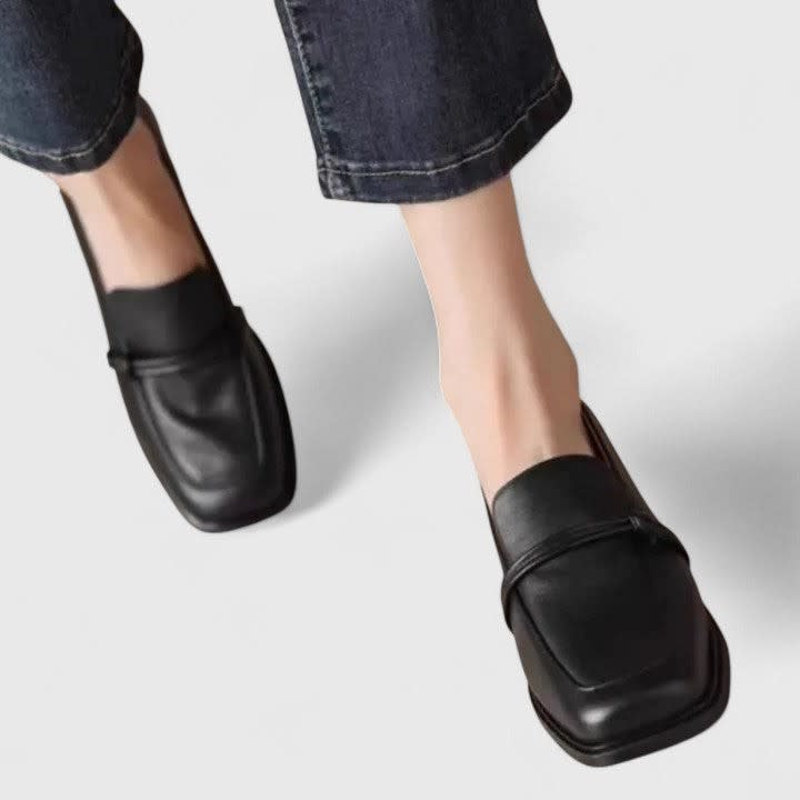 Thea Square Toe Slip-On Orthopedic Loafers_2