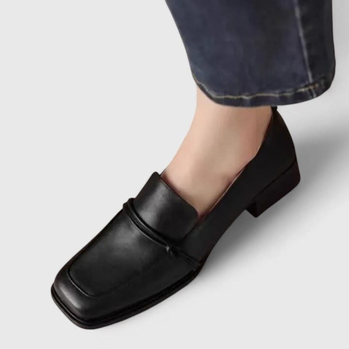Thea Square Toe Slip-On Orthopedic Loafers_4