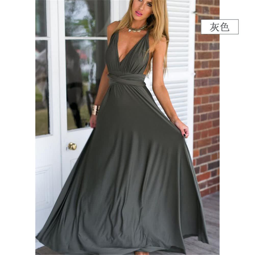 Alannah Multiway Backless Bandage Party Maxi Dress