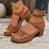 Peyton Cushioned Leather Sandals Eight Colours