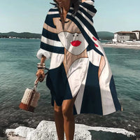 Ondine Flowy Printed Shirt Dress