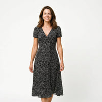 Catherine Floral V Neck Midi Dress