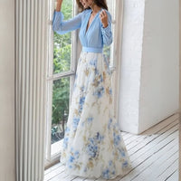 Mireille Chiffon Floral Maxi Dress
