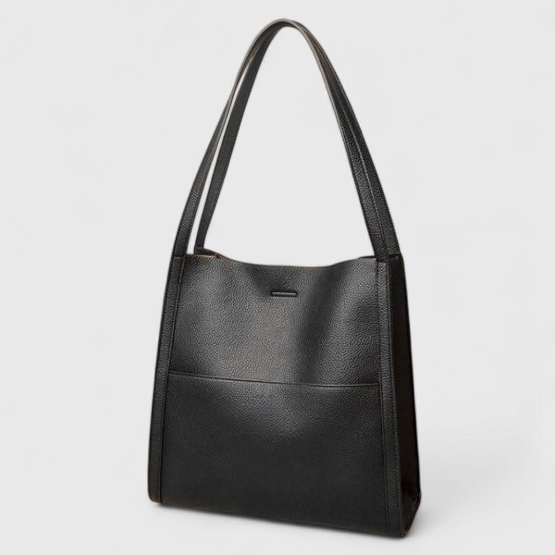 Connie Faux Leather Shoulder Tote Bag