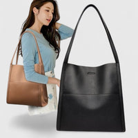Connie Faux Leather Shoulder Tote Bag