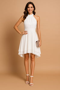 Emmeline Ashford Halter Neck Tiered A-Line Wedding Guest Dress