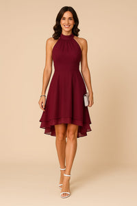 Emmeline Ashford Halter Neck Tiered A-Line Wedding Guest Dress