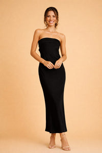 Arabella Ashford Strapless Satin Flowy Evening Maxi Dress