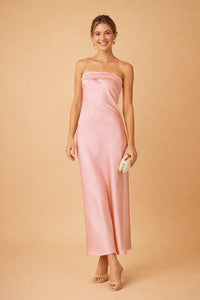 Arabella Ashford Strapless Satin Flowy Evening Maxi Dress