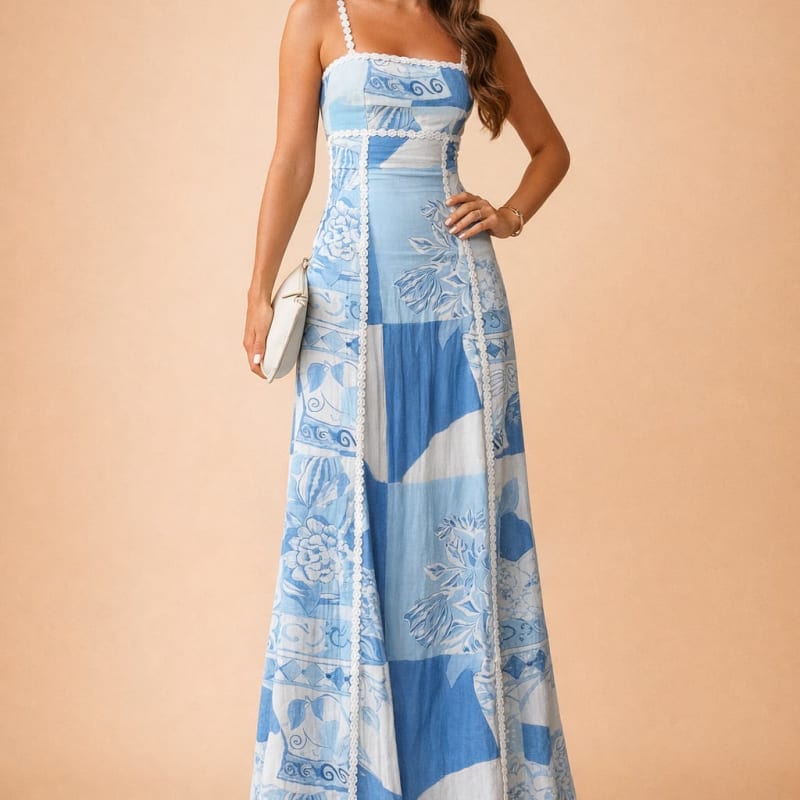Xenia Floral Print Flowy Maxi Dress_1