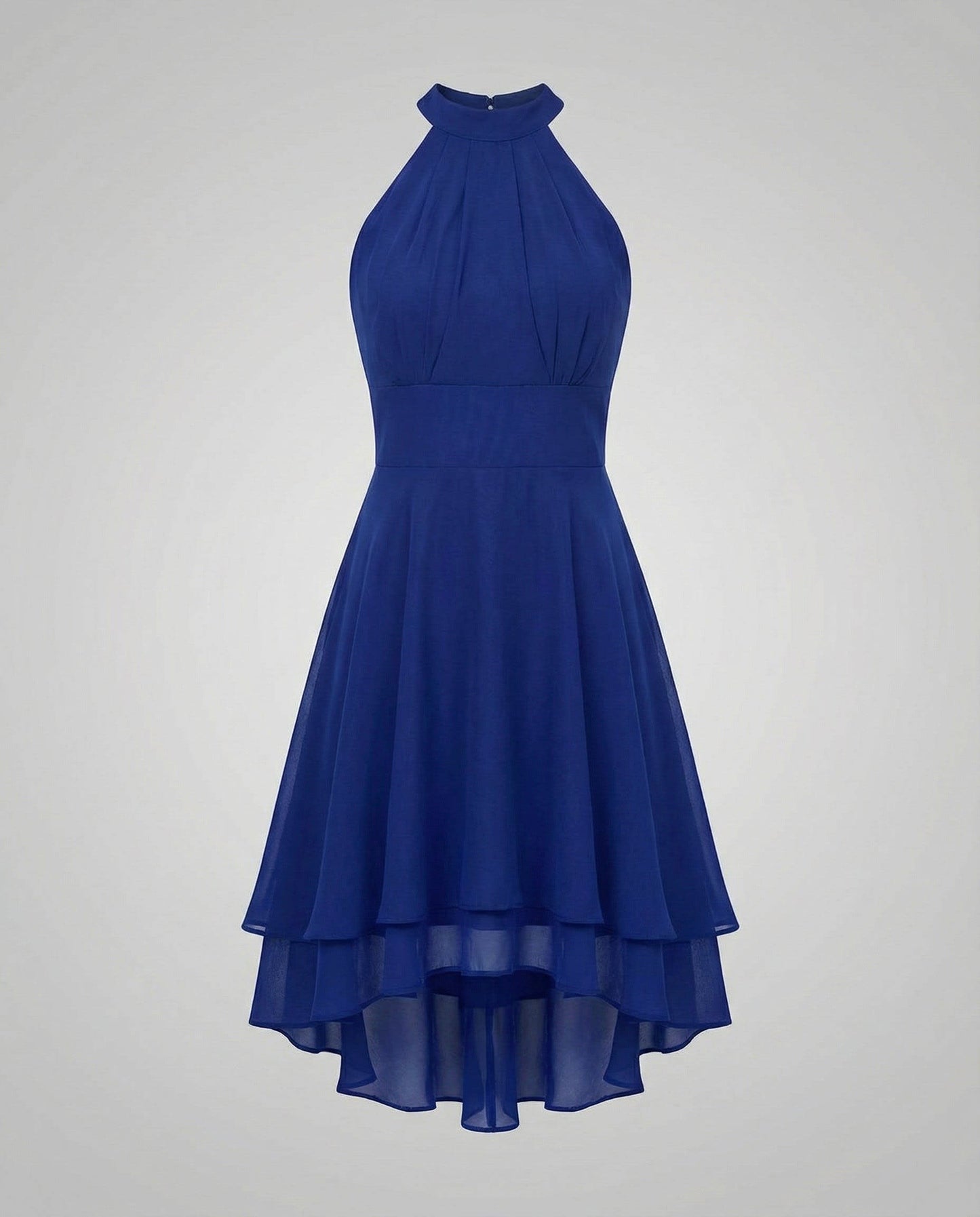 Antonia Sleeveless Ruffle Hem Halter Dress_11