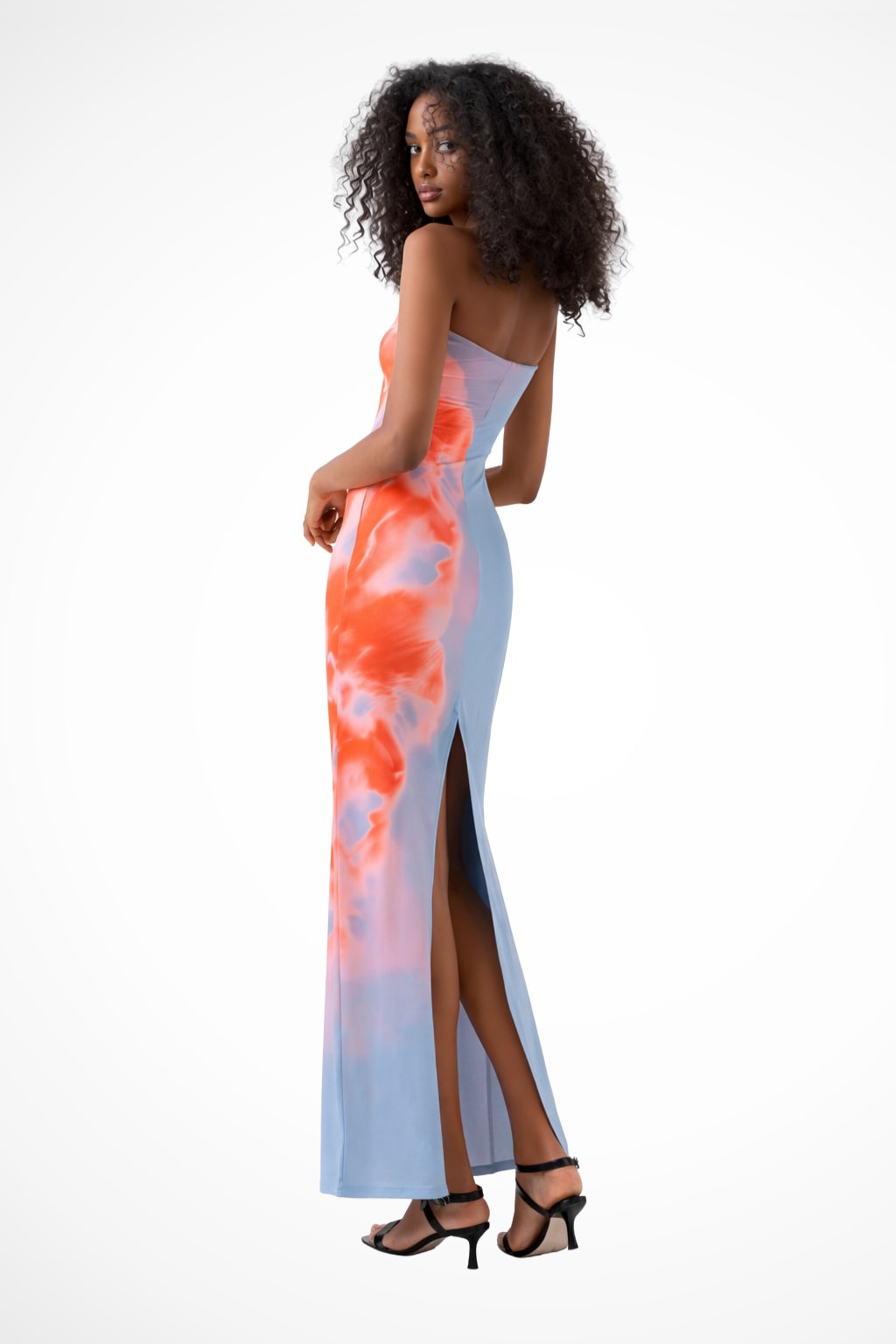 Jillian Abstract Print Slim Fit Maxi Dress_2