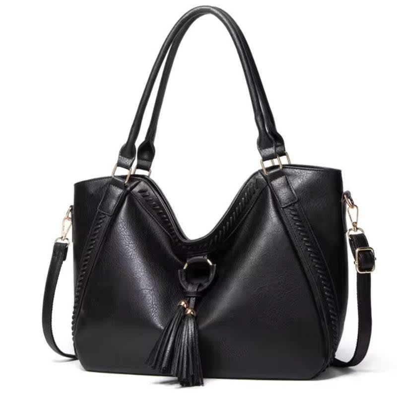 Cynthia Tassel Faux Leather Tote Bag_2