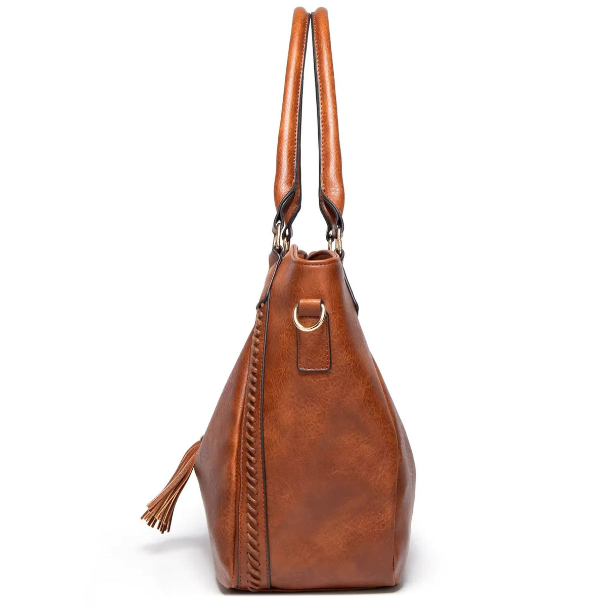 Cynthia Tassel Faux Leather Tote Bag