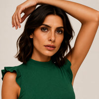 Senna Mock Neck Sleeveless Jumpsuit