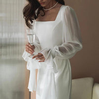 Eugenie Sheer Sleeve Maxi Wedding Dress