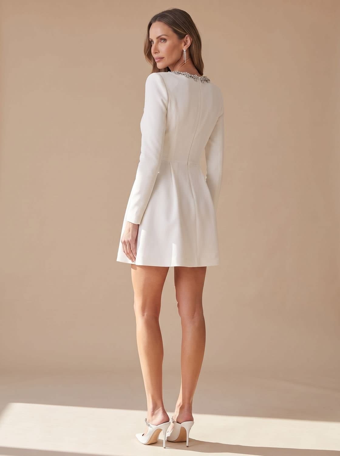 Amy Velvet Square Neck Cocktail Mini Dress