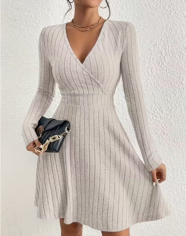 Katrina Ribbed Knit Wrap Dress_4