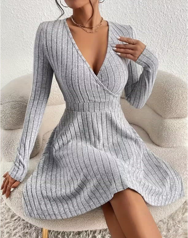 Katrina Ribbed Knit Wrap Dress_9