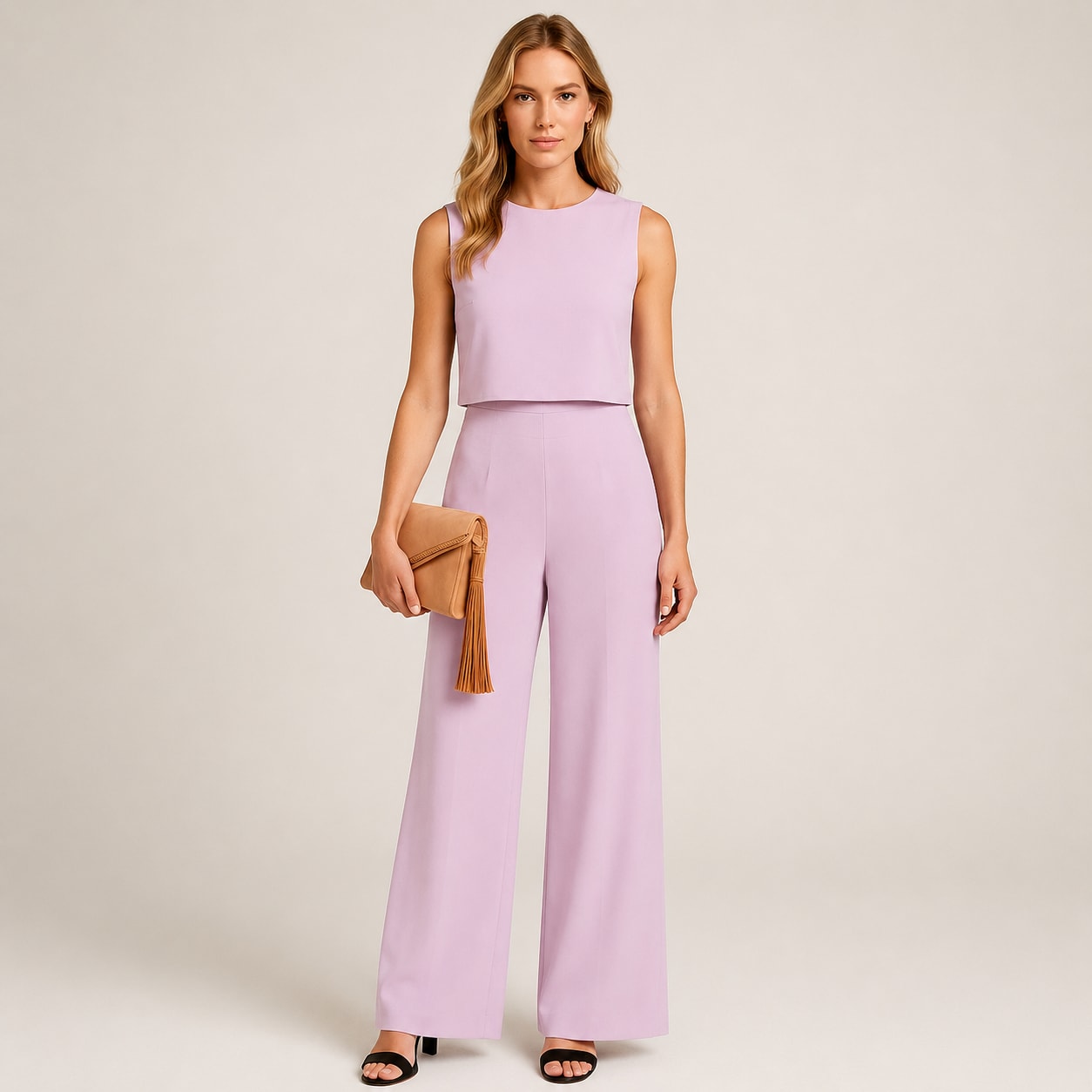 Inara Sleeveless Mock Neck Jumpsuit