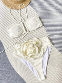 Dorien Strappy Rosette Bikini Set
