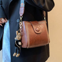 Dawn Vintage Studded Bucket Bag