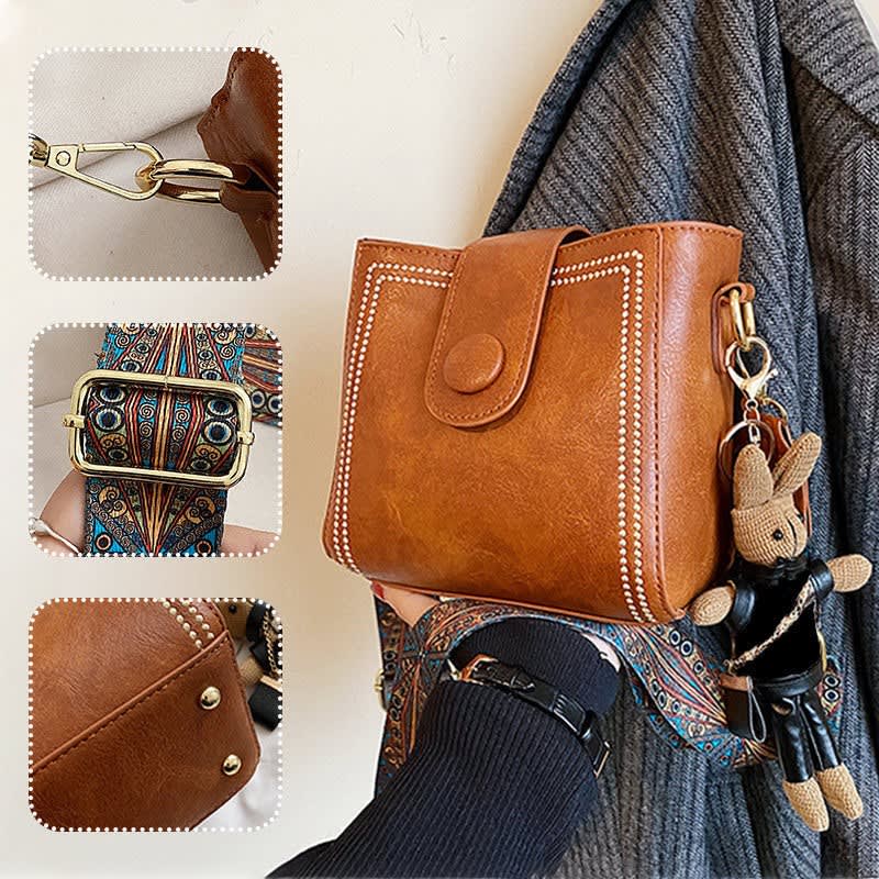 Dawn Vintage Studded Bucket Bag_17