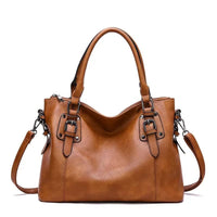 Deanna Faux Leather Slouchy Shoulder Bag