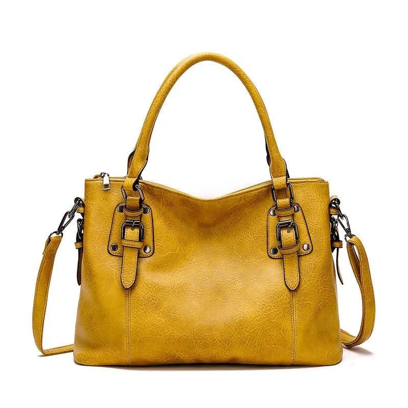 Deanna Faux Leather Slouchy Shoulder Bag