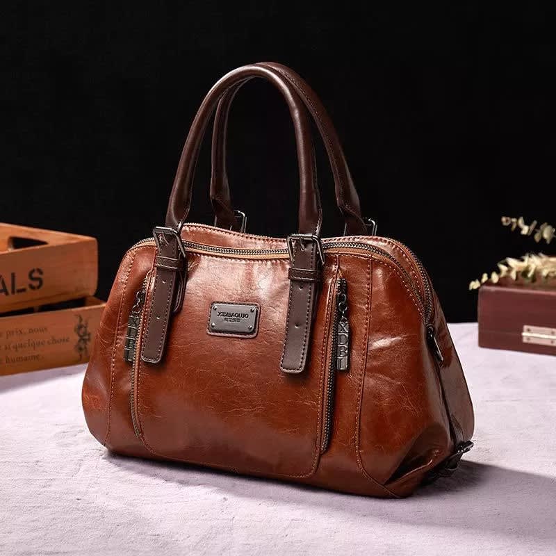 Debbie Classic Faux Leather Satchel Bag_1