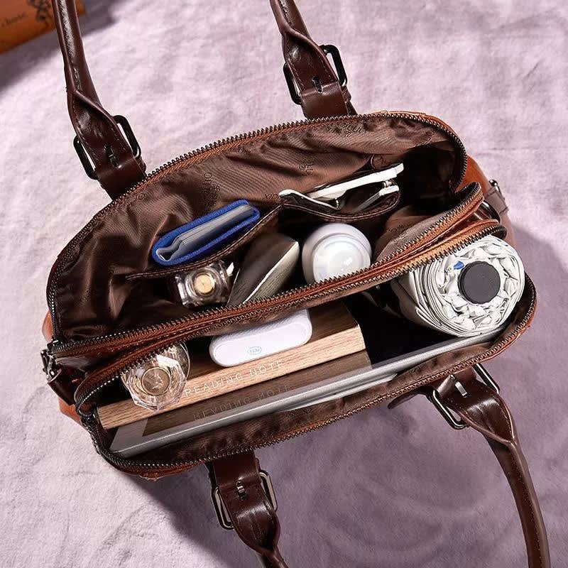 Debbie Classic Faux Leather Satchel Bag_4