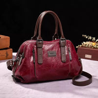 Debbie Classic Faux Leather Satchel Bag