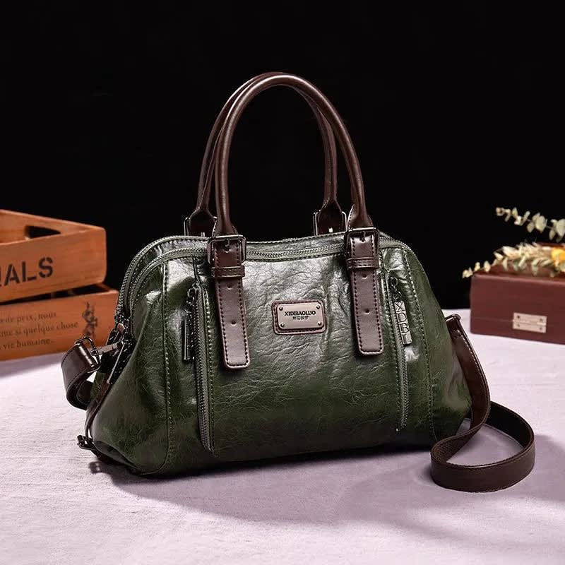 Debbie Classic Faux Leather Satchel Bag_8