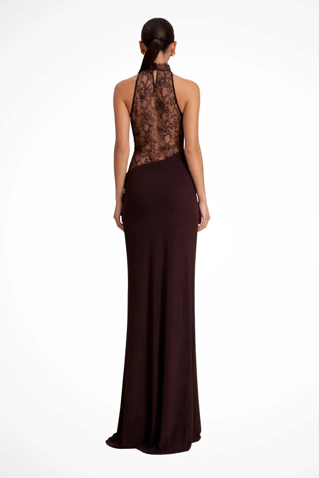 Annika Lace Halterneck Wedding Guest Maxi Dress