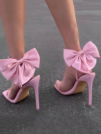 Seren Bow Ankle Strap Heels