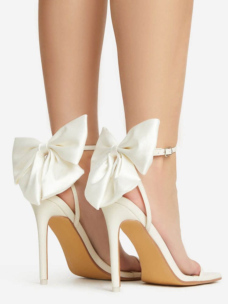 Seren Bow Ankle Strap Heels