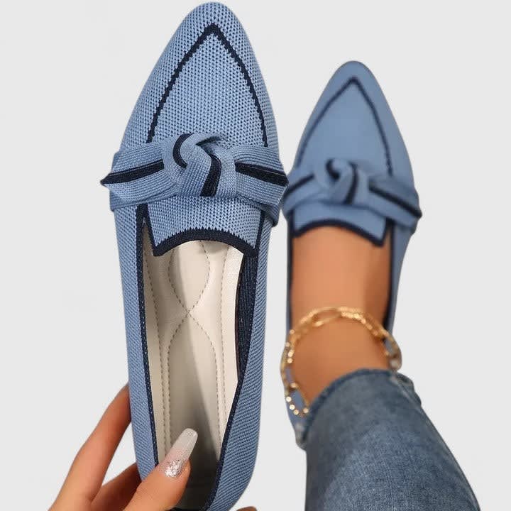 Josie Pointed Toe Knit Orthopedic Flats