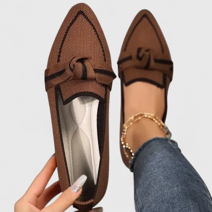 Josie Pointed Toe Knit Orthopedic Flats_3