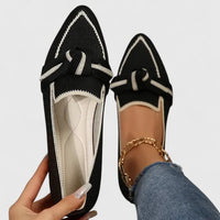 Josie Pointed Toe Knit Orthopedic Flats