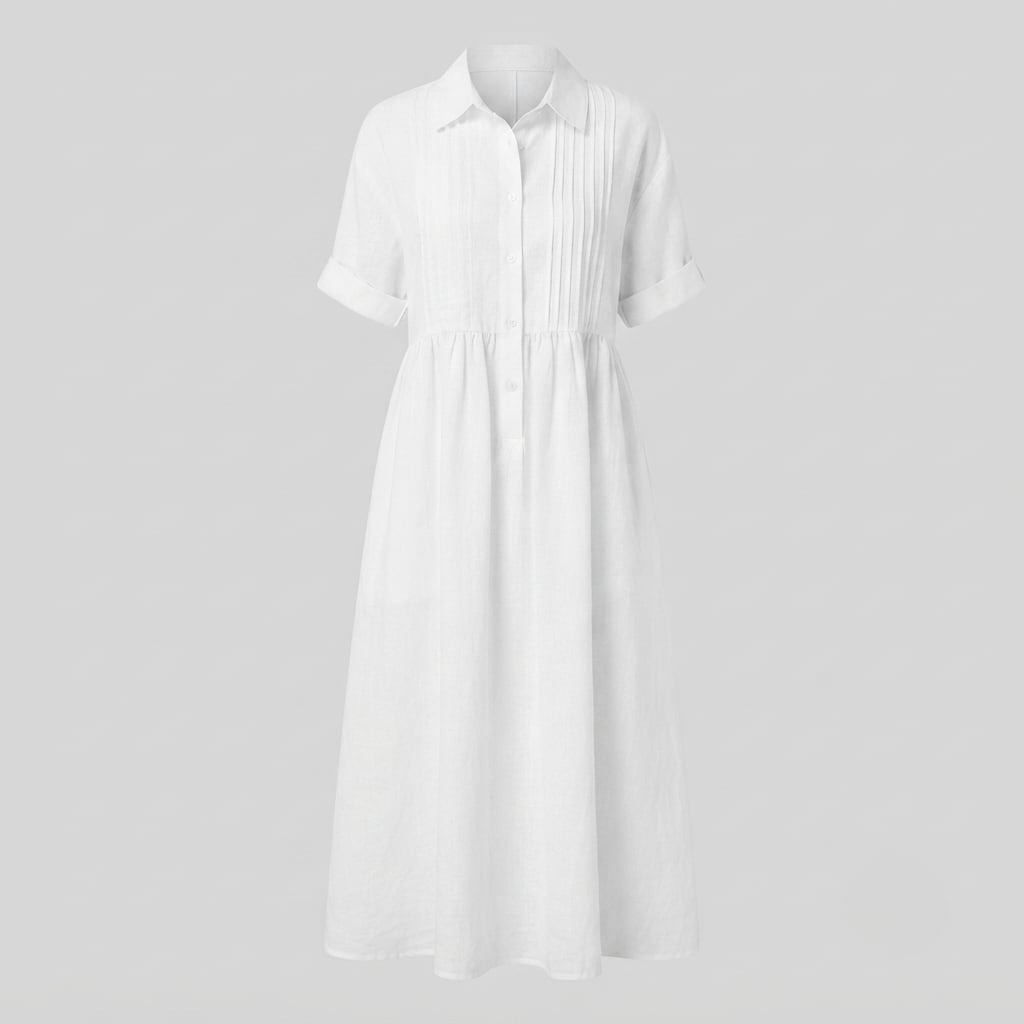 Ethel Linen Maxi Shirt Dress