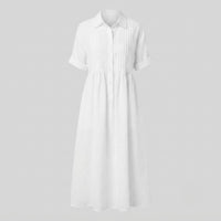 Ethel Linen Maxi Shirt Dress