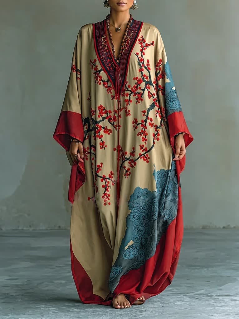 Ida Floral Batwing Maxi Dress