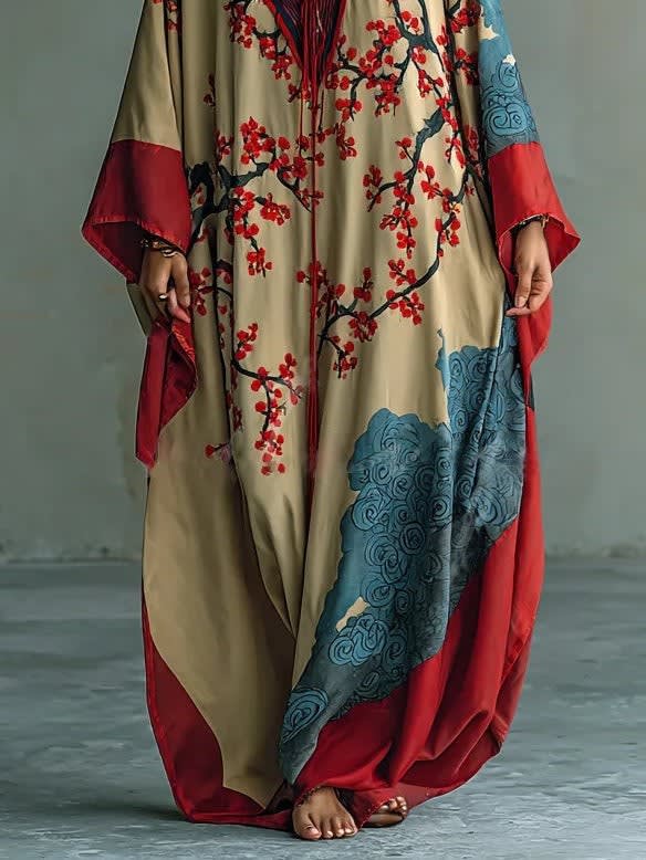Ida Floral Batwing Maxi Dress_5