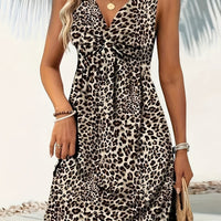 Alexia Twist Front Sleeveless Summer Dress