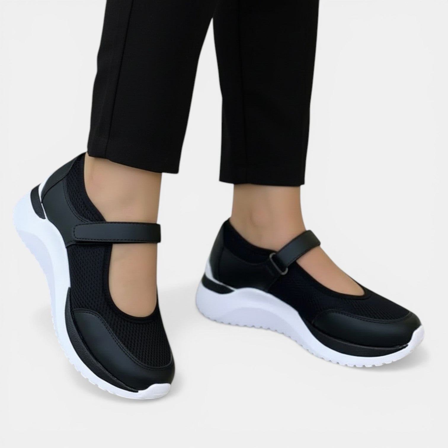 Ennis Breathable Mesh Mary Jane Sneakers