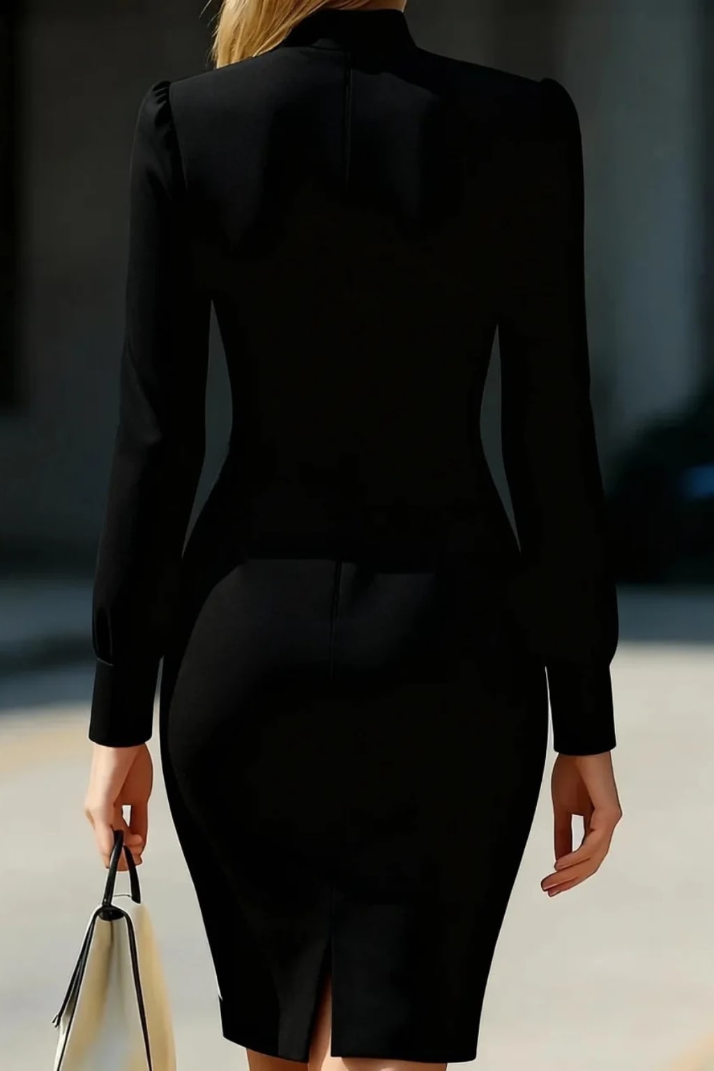 Jayne Long Sleeve Cocktail Mini Dress